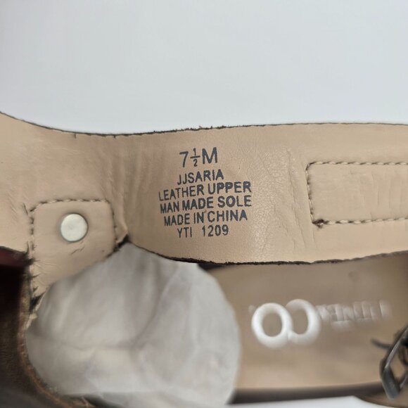 Nine & Co Womens Size 7.5 Brown Strappy Open Toe Vintage Heels - Picture 8 of 8